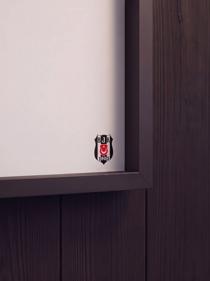 Siyah Beyaz Logolu Premium Tablo | Beyaz Kartal