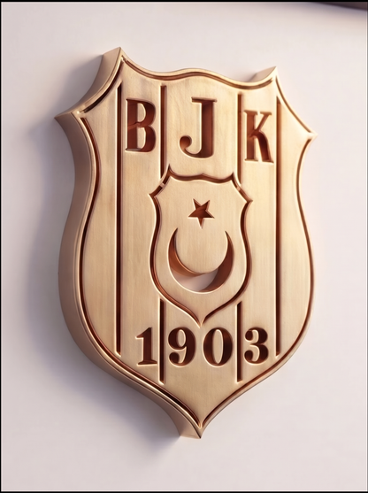 Siyah Beyaz Logolu Premium Tablo | Beyaz Kartal