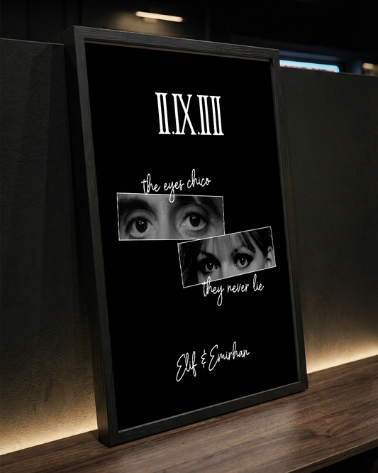 "The Eyes, Chico" – Kişiselleştirilebilir İkonik Çift Tablosu