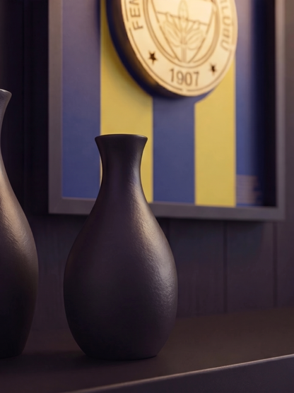 Sarı Lacivert Logolu Premium Tablo | Şık Lacivert