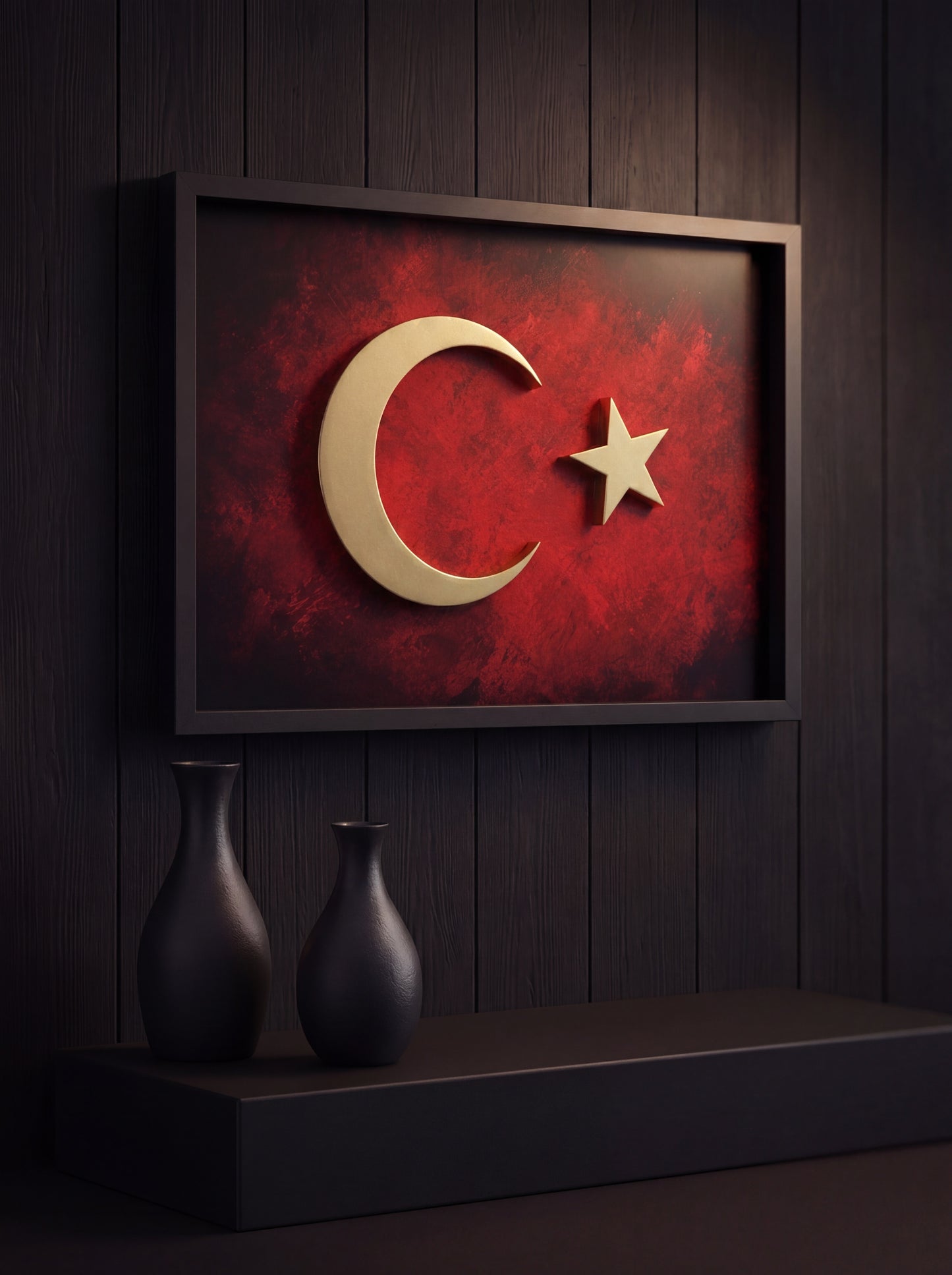 "Ebedi Sancak" Türk Bayrağı Premium Tablo