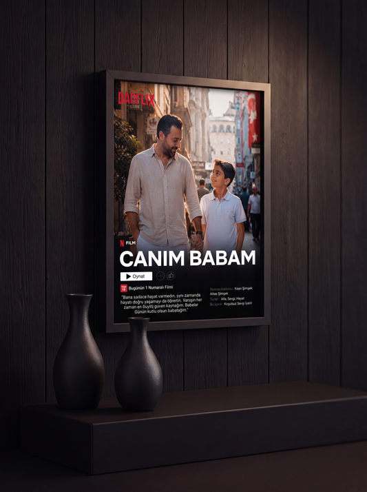 Netflix Temalı Film Posteri Tablo