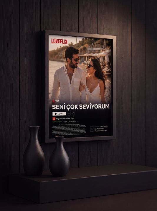 Netflix Temalı Film Posteri Tablo