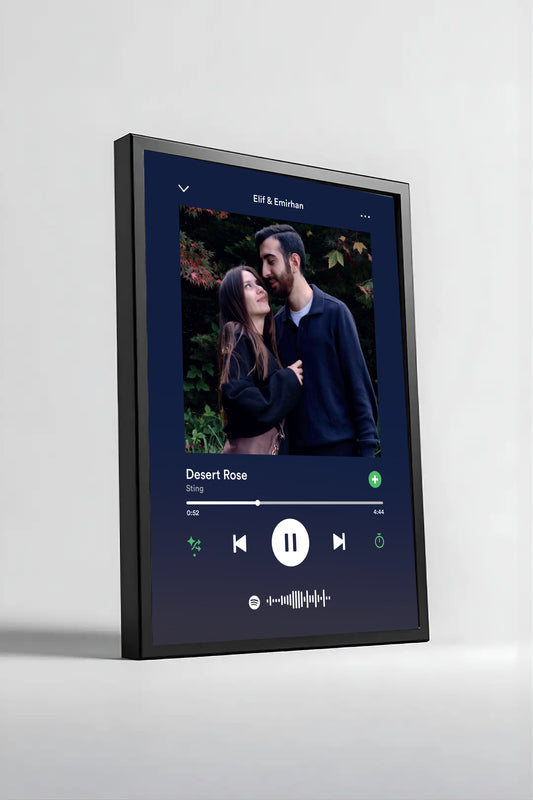 Spotify Temalı Kişiye Özel Tasarım Tablo
